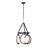 Varaluz Stopwatch 3 Light Pendant, Black/Gold/Frosted White - 388P03MBFG