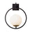 Varaluz Stopwatch 1 Light Medium Sconce, Black/Gold/Frosted White - 388W01MMBFG