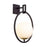 Varaluz Stopwatch 1 Light Sconce, Black/Gold/Frosted White