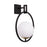 Varaluz Stopwatch 1 Light Sconce, Black/Gold/Frosted White