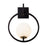 Varaluz Stopwatch 1 Light Sconce, Black/Gold/Frosted White