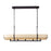 Varaluz Blonde Moment 5 Light Linear Pendant, Black/Honey/Oak