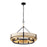 Varaluz Blonde Moment 6 Light Pendant, Matte Black/Honey/Medium Oak - 389P06MBHN