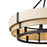 Varaluz Blonde Moment 6 Light Pendant, Matte Black/Honey/Medium Oak