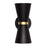 Varaluz Mad Hatter 2 Light Sconce, Matte Black/French Gold