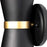 Varaluz Mad Hatter 2 Light Sconce, Matte Black/French Gold