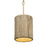 Varaluz Jacob's Ladder 1 Light Mini Pendant, Gold/Rattan/Abaca Rope - 391M01FG