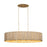 Varaluz Jacob'S Ladder 6 Light Linear Pendant, Gold/Rattan/Abaca Rope