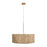 Varaluz Jacob'S Ladder 6 Light Pendant, Gold/Rattan/Abaca Rope