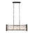 Varaluz Park Row Linear Pendant, Black/Gold/Modern Fluted