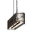 Varaluz Park Row Linear Pendant, Black/Gold/Modern Fluted