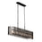 Varaluz Park Row 6 Lt Linear Pendant, Black/Gold/Modern Fluted - 393N06MBFG