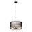 Varaluz Park Row Pendant, Black/Gold/Modern Clear Fluted