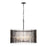 Varaluz Park Row 8 Light Pendant, Black/Gold/Modern Clear Fluted - 393P08MBFG