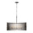 Varaluz Park Row 10 Light Pendant, Black/Gold/Modern Clear Fluted - 393P10MBFG