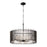 Varaluz Park Row Pendant, Black/Gold/Modern Clear Fluted