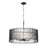 Varaluz Park Row Pendant, Black/Gold/Modern Clear Fluted