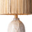 Varaluz Takko 1 Lt Ceramic Table Lamp, Gold/Brown/Rattan