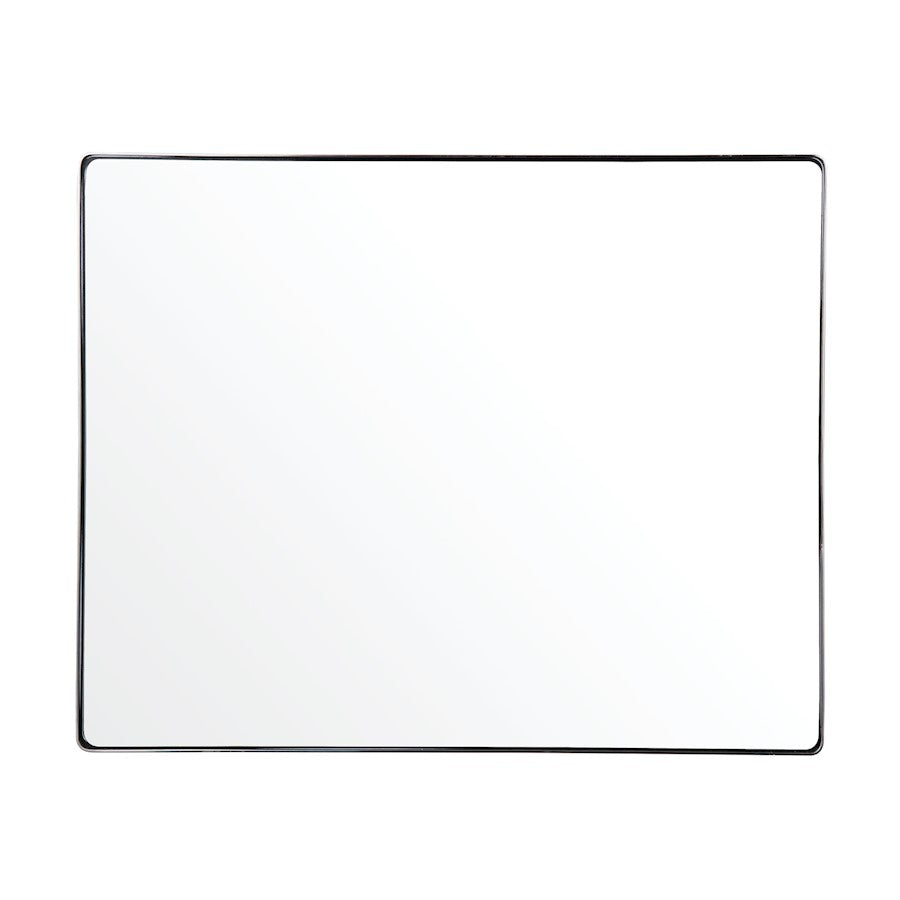 Varaluz Casa 24" Rounded Rectangular Wall Mirror, Polished Nickel - 407A02PN