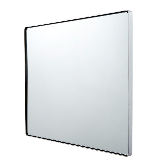 Varaluz Casa 24" Rounded Rectangular Wall Mirror, Polished Nickel