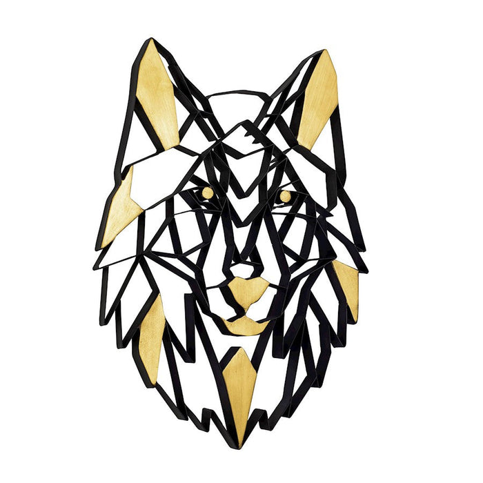 Varaluz Geometric Animal Kingdom Wolf Wall Art