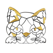 Varaluz Geometric Animal Kingdom Sand Cat Wall Art - 425WA84