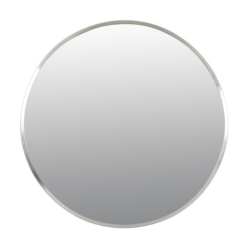 Varaluz Cottage 30-in Round Mirror, Brushed Nickel - 428A01BN