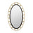 Varaluz Chains of Love 24x40 Oval Wall Mirror, Black/Textured Gold - 444MI24MBTG