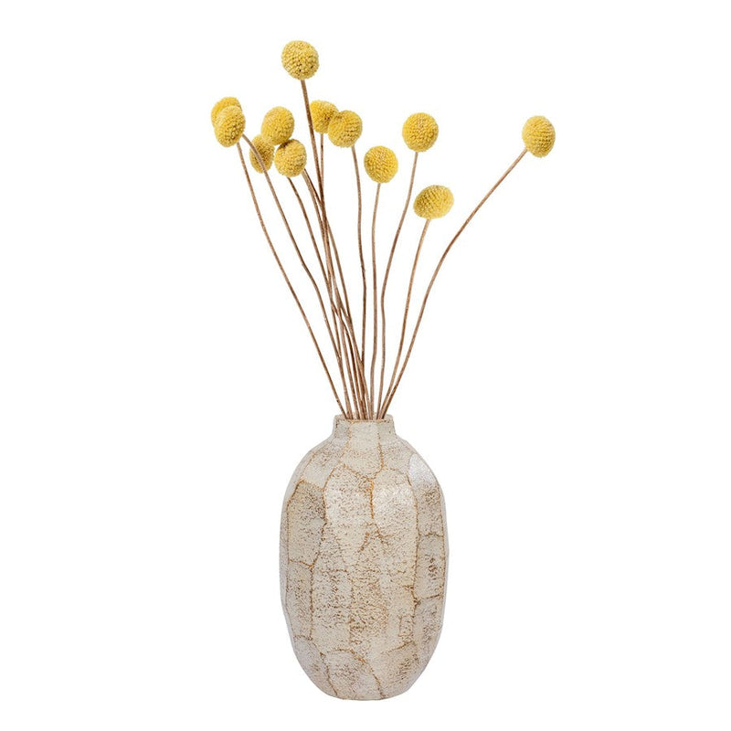 Varaluz Takko 9" Ceramic Vase, Slate Brown/White