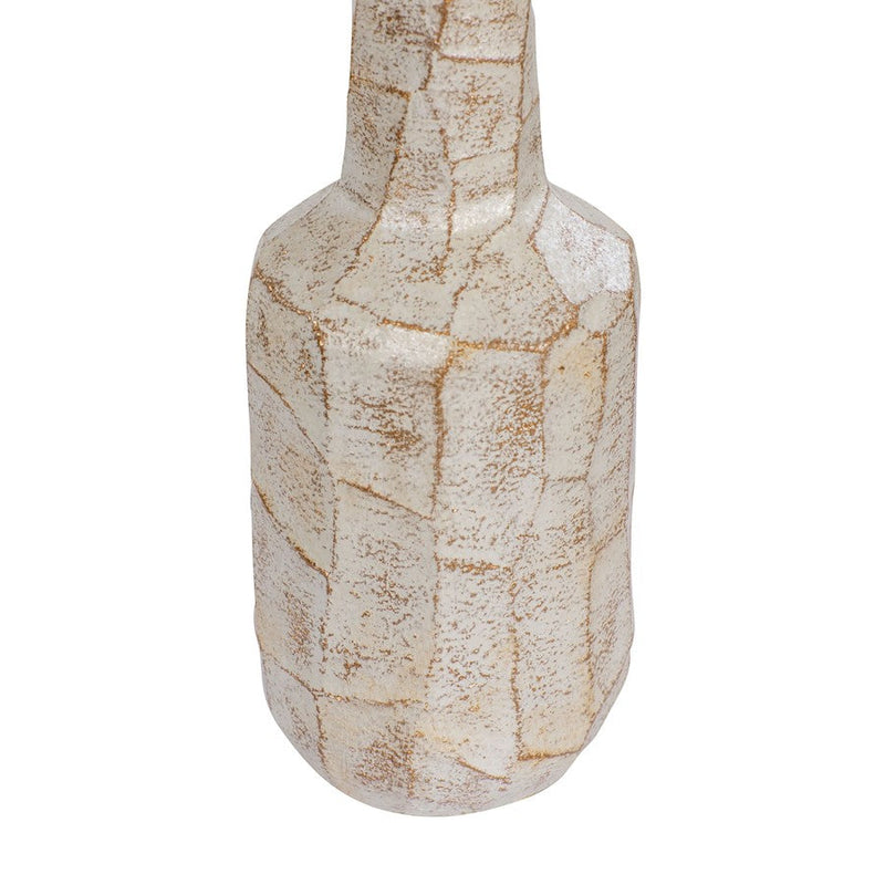 Varaluz Takko 12.5" Ceramic Vase, Slate Brown/White