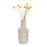 Varaluz Takko 12.5" Ceramic Vase, Slate Brown/White