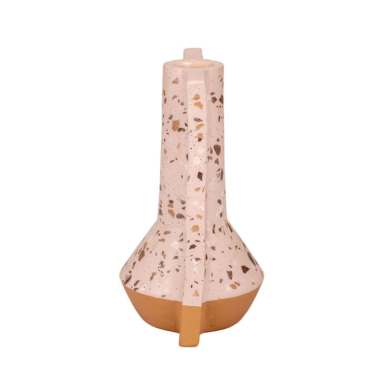 Varaluz Urbino 9" Ceramic Vase, Rose Terrazzo/Terracotta