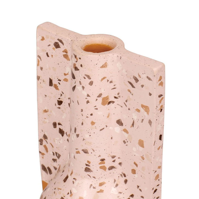 Varaluz Urbino 9" Ceramic Vase, Rose Terrazzo/Terracotta