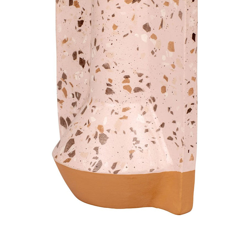Varaluz Urbino 9" Ceramic Vase, Rose Terrazzo/Terracotta