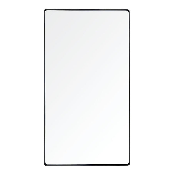 Varaluz Kye Rounded Rectangular Wall Mirror, Black - 4DMI0107