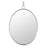 Varaluz Stopwatch Oval Powder Room Mirror, Polished Nickel - 4DMI0112