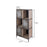 Varaluz Casa Rustic Cube Locker Bookcase, Multicolor