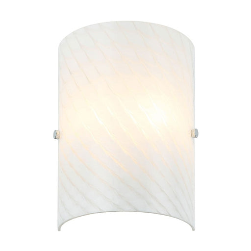 Varaluz Swirled 2-Lt Sconce, Chrome/French Feather