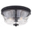 Vaxcel Toledo 2 Light 13" Flush Mount, Black - C0232