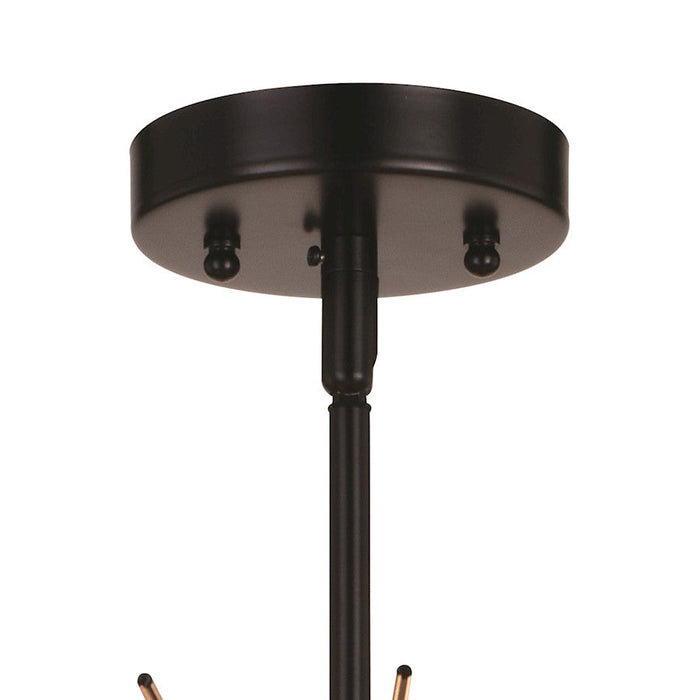 Vaxcel Nikko Semi-Flush Mount, Matte Black