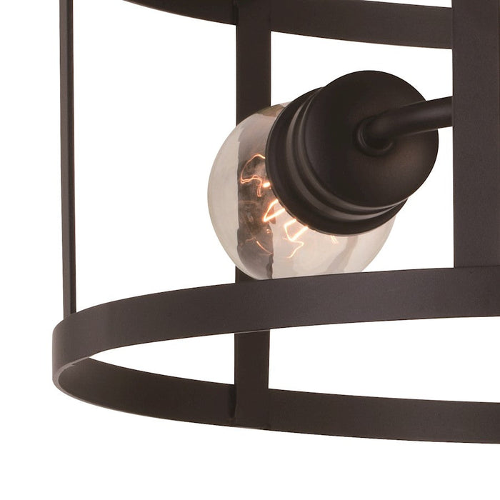 Vaxcel Akron 3 Light 15" Semi-Flush Mount, Oil Rubbed Bronze