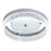 Vaxcel Vaughn 1 Light 12" Led Flush Mount, Chrome/Clear