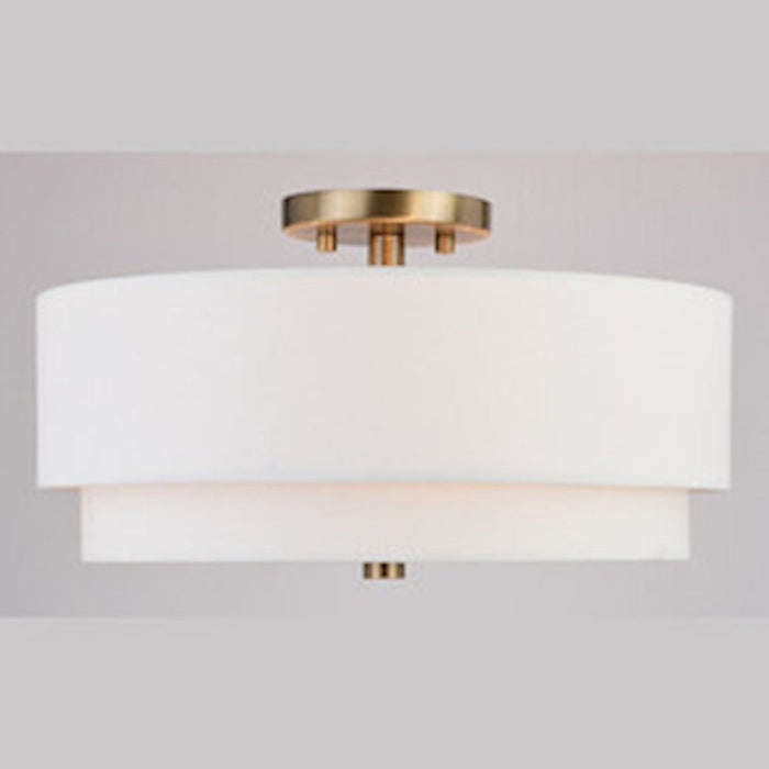 Vaxcel Burnaby 3 Light 16" Semi Flush Mount