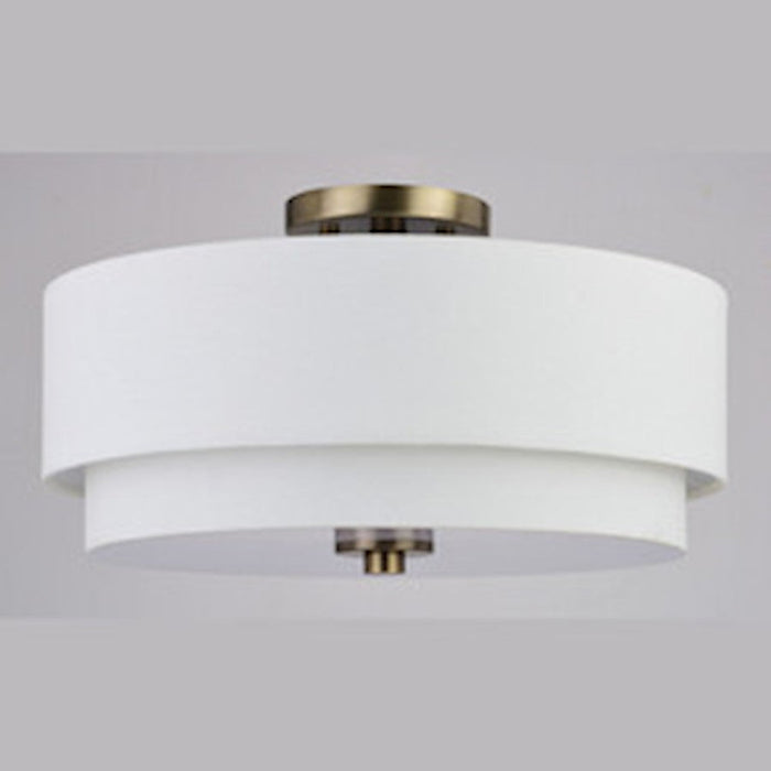 Vaxcel Burnaby 3 Light 16" Semi Flush Mount