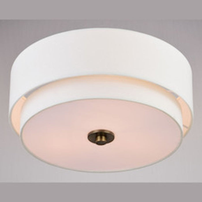 Vaxcel Burnaby 3 Light 16" Semi Flush Mount