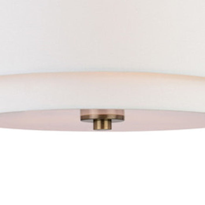 Vaxcel Burnaby 3 Light 16" Semi Flush Mount