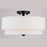 Vaxcel Burnaby 3 Light 16" Semi Flush Mount