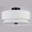 Vaxcel Burnaby 3 Light 16" Semi Flush Mount