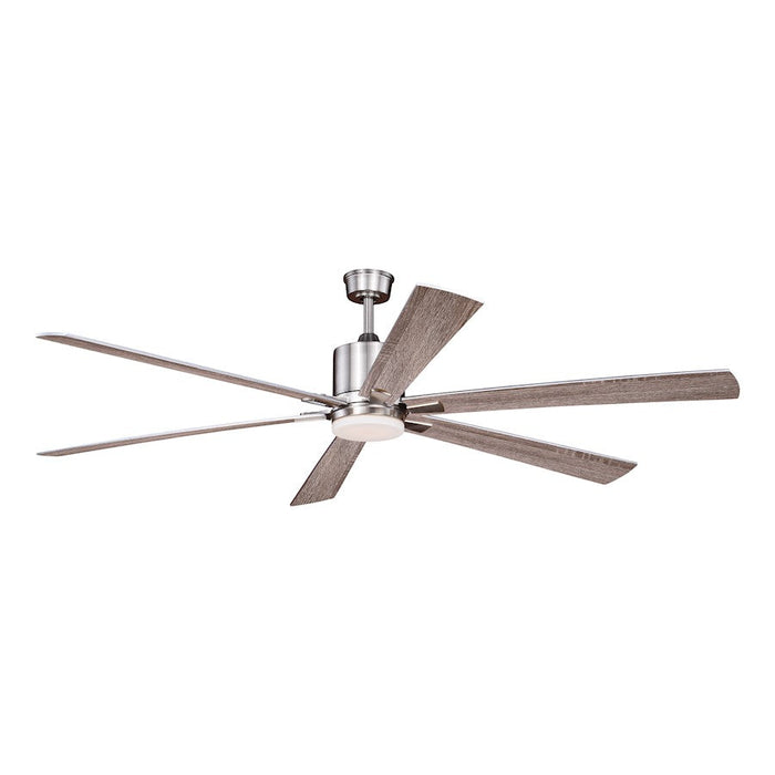 Vaxcel Wheelock 1 Light 72" LED Ceiling Fan, Nickel - F0079