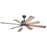 Vaxcel Crawford 1 Light 60" LED Ceiling Fan, Nickel - F0081